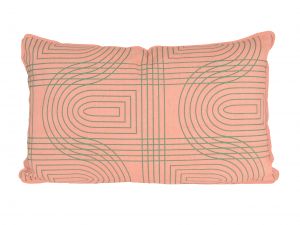 pt Retro grid rectangle peach pink prna