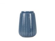 pt Knitted blue medium váza