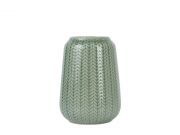 pt Knitted green medium váza